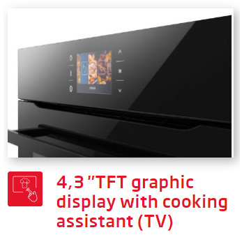 Lò nướng Fagor 8H-185TFTN A 4.3 TFT graphic display