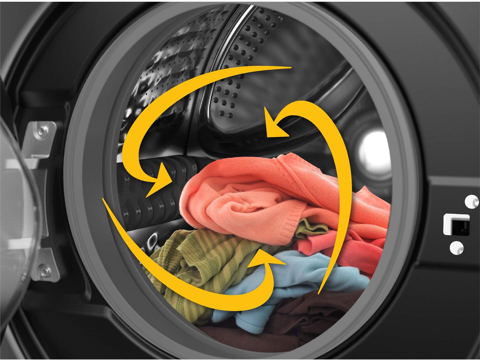 Máy giặt sấy whirlpool 2 chế độ giặt sấy khác nhau