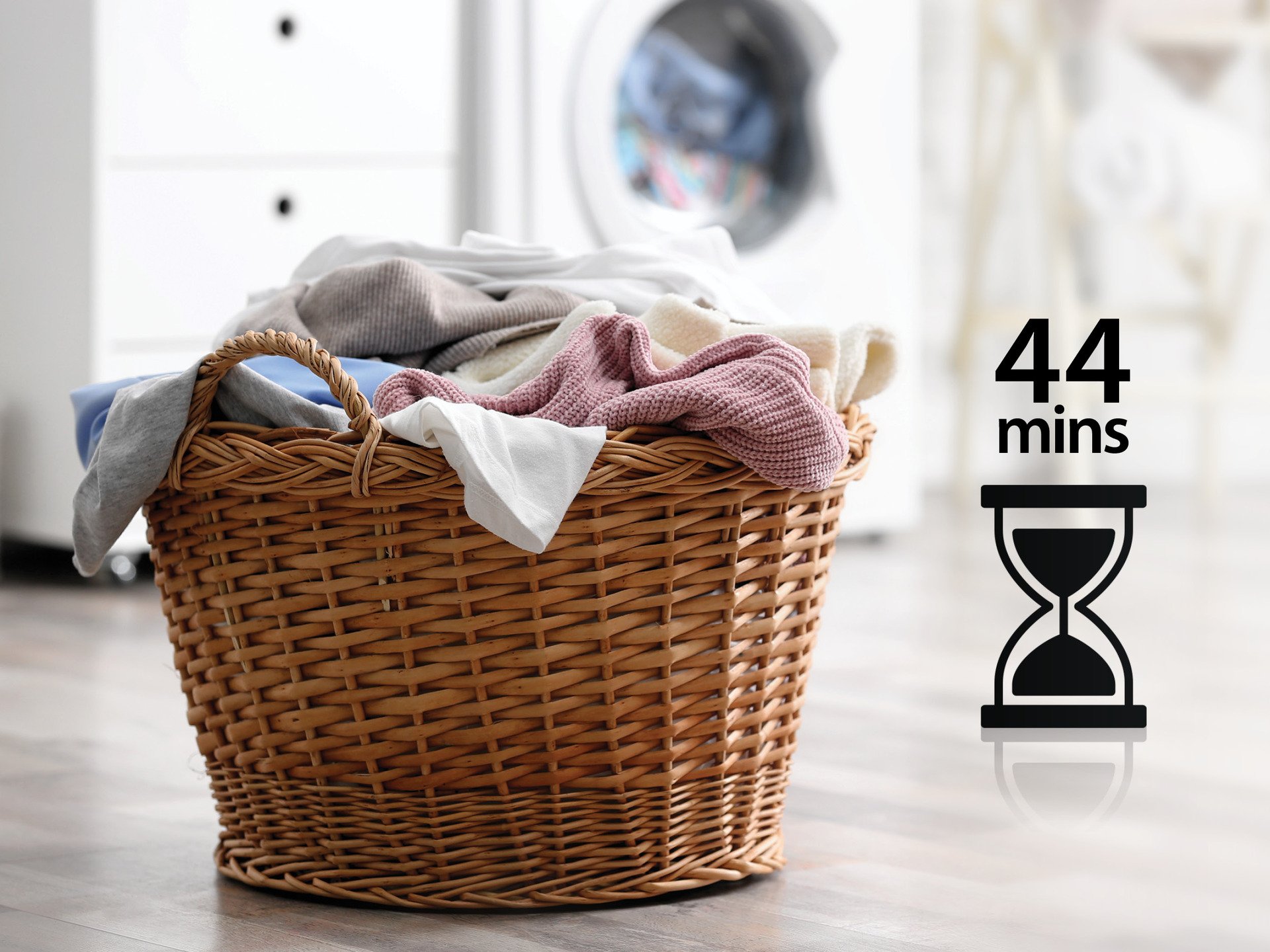Máy giặt whirlpool giặt nhanh 44 phút
