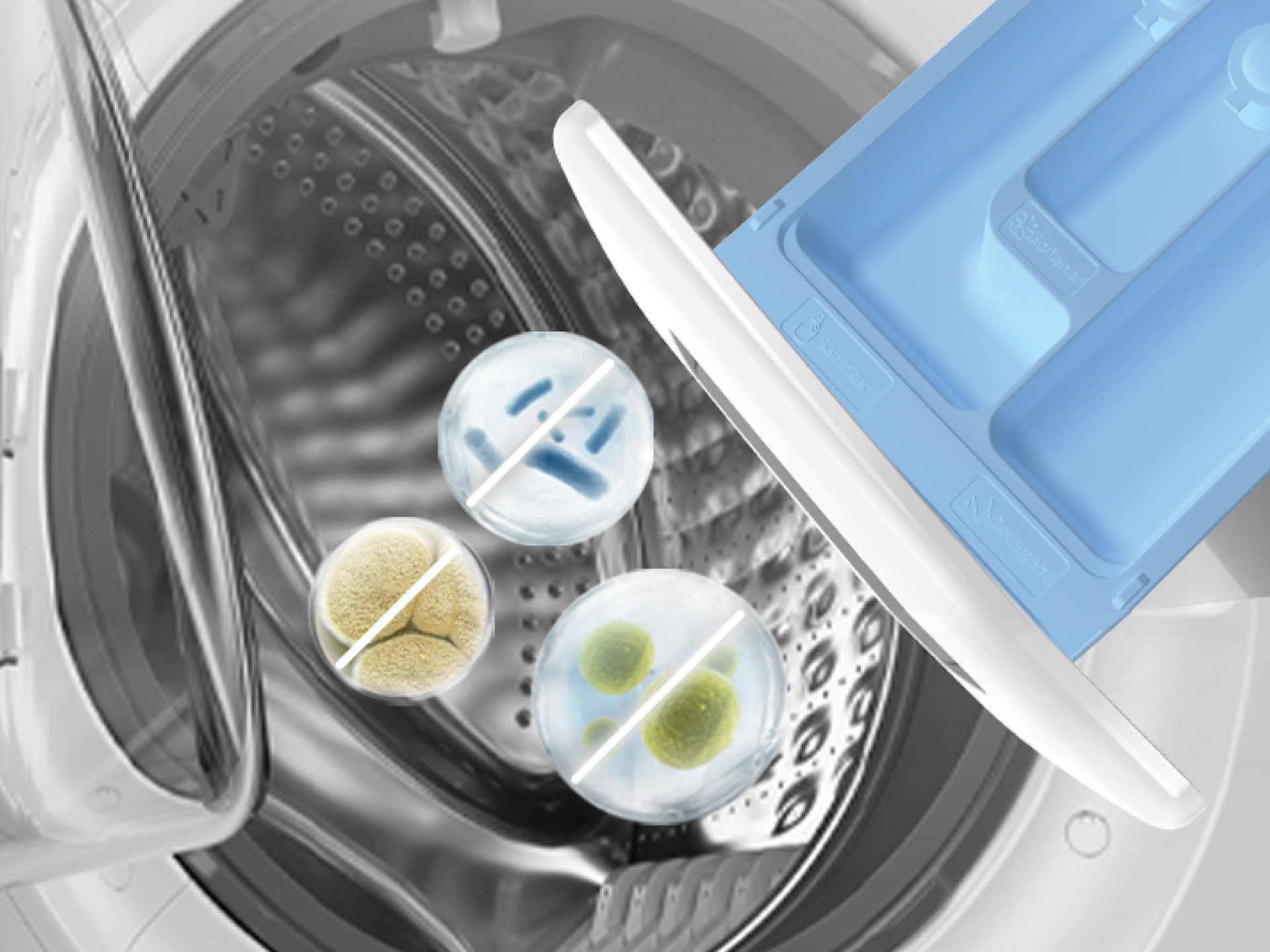 Máy giặt whirlpool khay nước kháng khuẩn