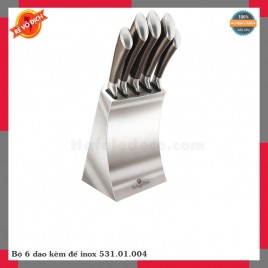 Bộ 6 dao kèm đế inox 531.01.004