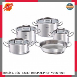 BỘ NỒI 5 MÓN FISSLER ORIGINAL PROFI VUNG KÍNH