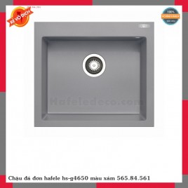 Chậu đá đơn hafele hs-g4650 màu xám 565.84.561