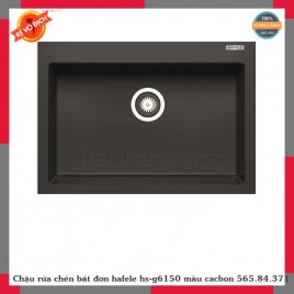 Chậu rửa chén bát đơn hafele hs-g6150 màu cacbon 565.84.371