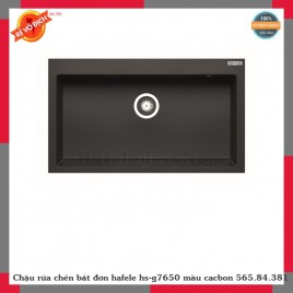 Chậu rửa chén bát đơn hafele hs-g7650 màu cacbon 565.84.381