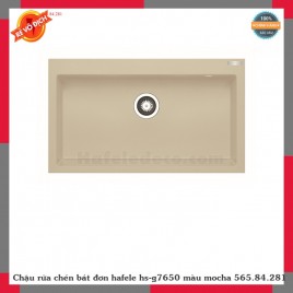 Chậu rửa chén bát đơn hafele hs-g7650 màu mocha 565.84.281