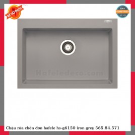 Chậu rửa chén đơn hafele hs-g6150 iron grey 565.84.571