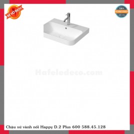 Chậu sứ vành nổi Happy D.2 Plus 600 588.45.128