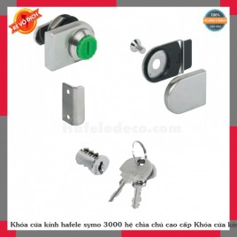 Khóa cửa kính hafele symo 3000 hệ chìa chủ cao cấp Khóa cửa kính symo 3000