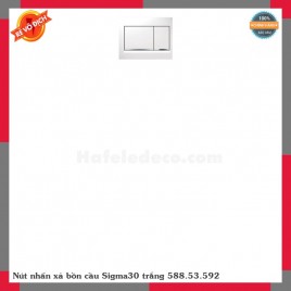 Nút nhấn xả bồn cầu Sigma30 trắng 588.53.592