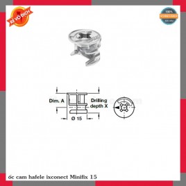 ốc cam hafele ixconect Minifix 15