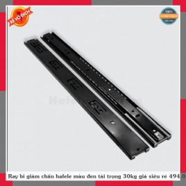 Ray bi giảm chấn hafele màu đen tải trọng 30kg giá siêu rẻ 494.02.07x