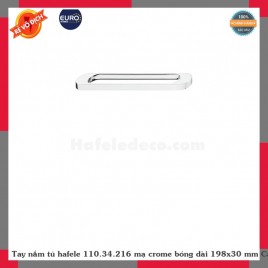 Tay nắm tủ hafele 110.34.216 mạ crome bóng dài 198x30 mm Call để có giá rẻ hơn