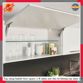 Tay nâng hafele free space 1.8 nhấn mở cho tủ không tay nắm 372.27.705