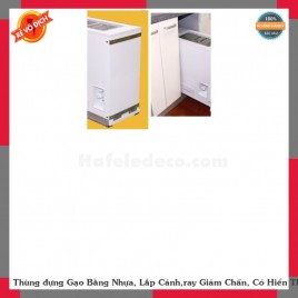 Thùng đựng Gạo Bằng Nhựa, Lắp Cánh,ray Giảm Chấn, Có Hiển Thị Số Trọng Lượng CARINY TGA-250