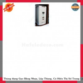 Thùng đựng Gạo Bằng Nhựa, Lắp Thùng, Có Hiển Thị Số Trọng Lượng CARINY TGA-300/450