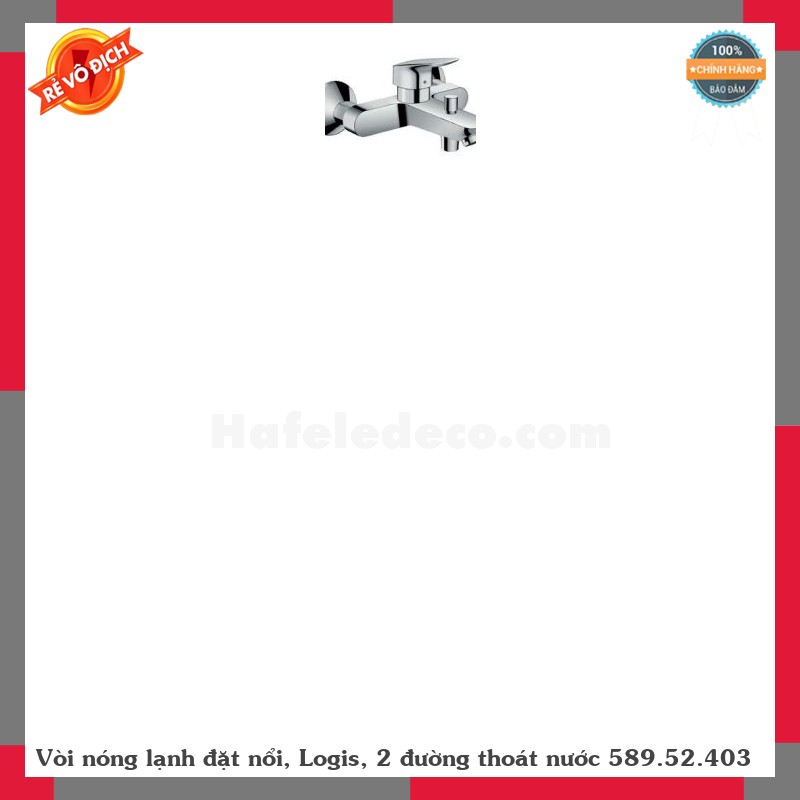 Vòi nóng lạnh đặt nổi, Logis, 2 đường thoát nước 589.52.403