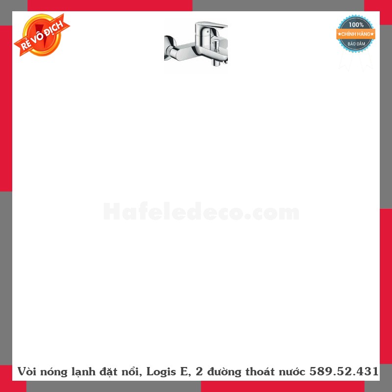 Vòi nóng lạnh đặt nổi, Logis E, 2 đường thoát nước 589.52.431